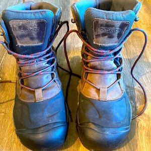 Keen winter boots leather, thermal insulating soles
